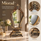 Miorad™ Antique Gold Ornate Tabletop Mirror - image 2