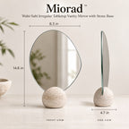 Miorad™ Ivory Swirl Sculptural Standing Mirror product image 4