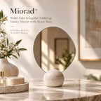 Miorad™ Ivory Swirl Sculptural Standing Mirror product image 5