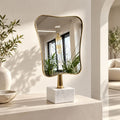 Miorad™ Silver Ornate Baroque Tabletop Mirror product image 1