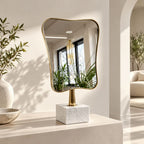 Miorad™ Silver Ornate Baroque Tabletop Mirror product image 1
