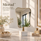 Miorad™ Silver Ornate Baroque Tabletop Mirror product image 2