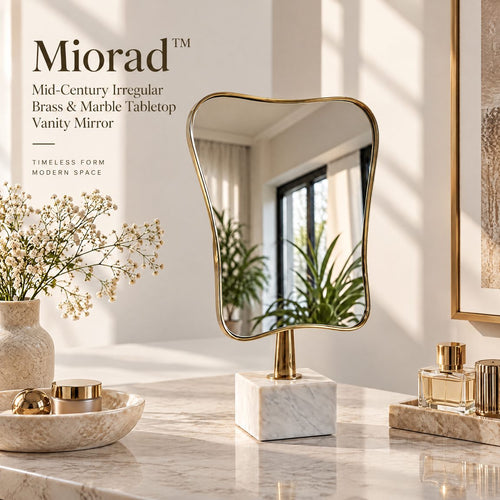 Miorad™ Silver Ornate Baroque Tabletop Mirror product image 2