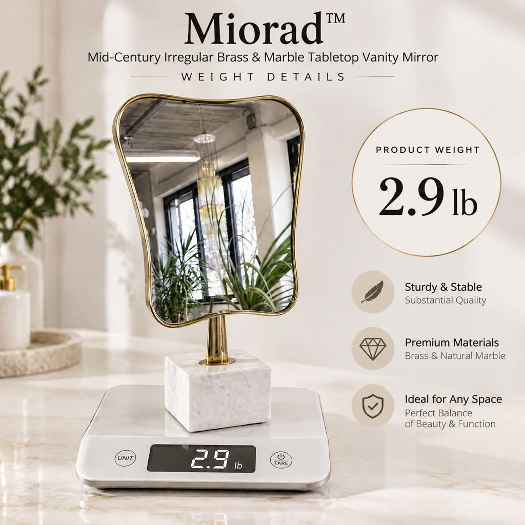 Miorad™ Silver Ornate Baroque Tabletop Mirror product image 3