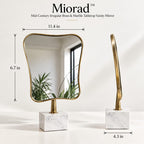 Miorad™ Silver Ornate Baroque Tabletop Mirror product image 4