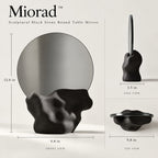 Miorad™ Floral Crest Oval Antique Gold Mirror product image 3