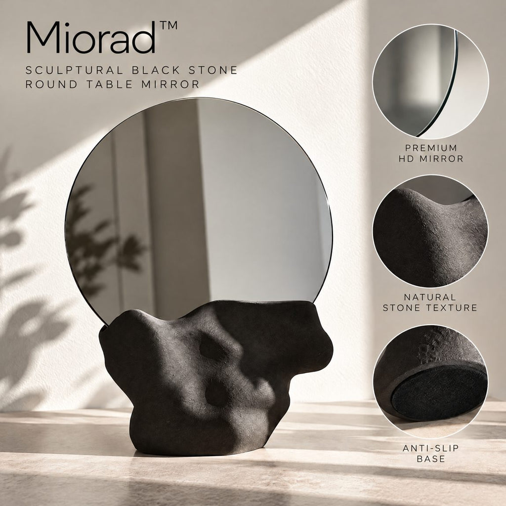 Miorad™ Floral Crest Oval Antique Gold Mirror product image 4