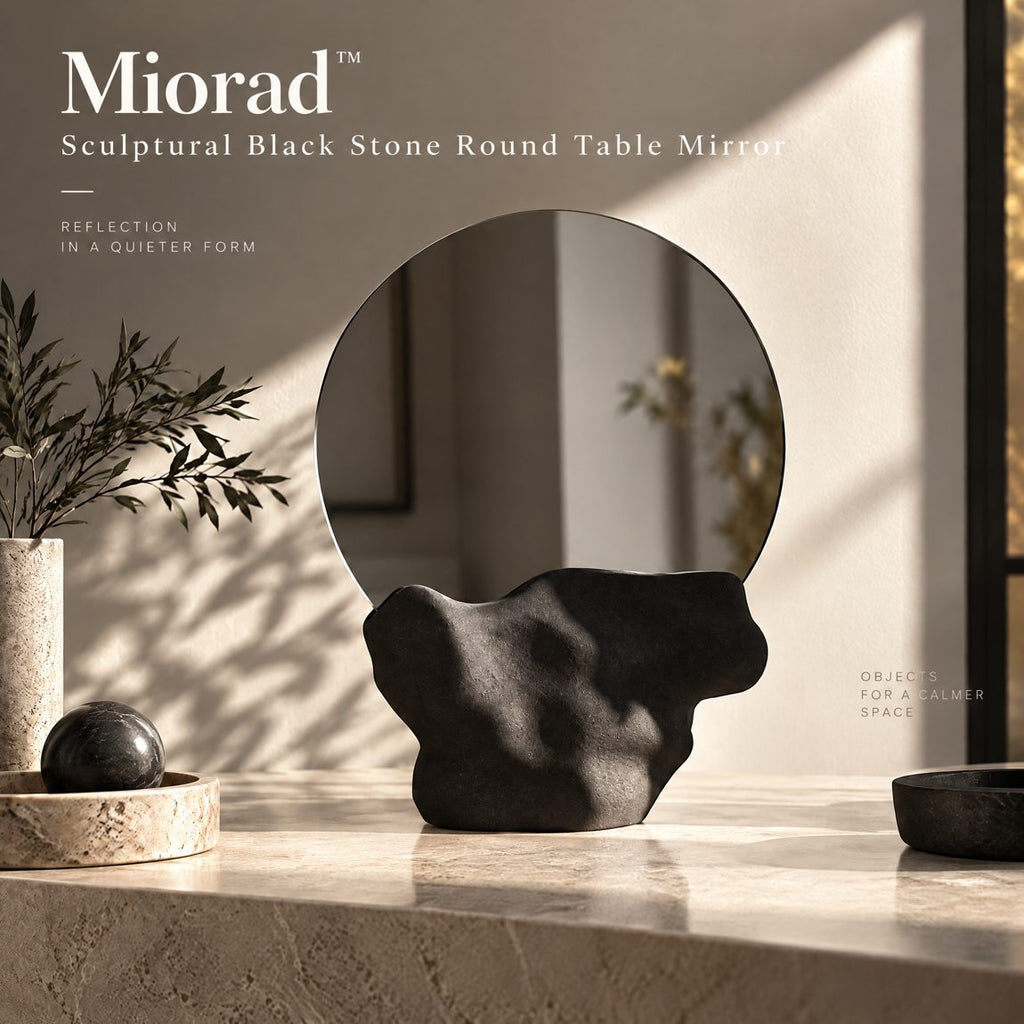 Miorad™ Floral Crest Oval Antique Gold Mirror product image 5