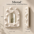 Miorad™ Sculptural Wavy White Standing Mirror photo 4
